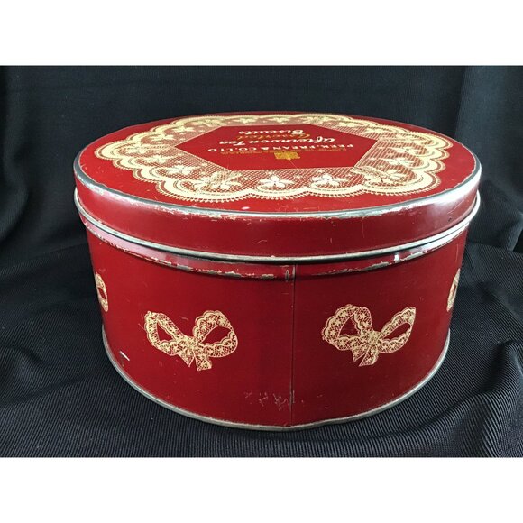 Vintage Peek Frean Afternoon Tea Biscuit Tin Cookie Box London England EMPTY - Picture 5 of 9
